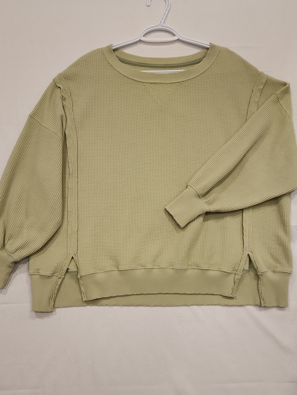 American Eagle Oversize Fit Waffle Sweatshirt XS